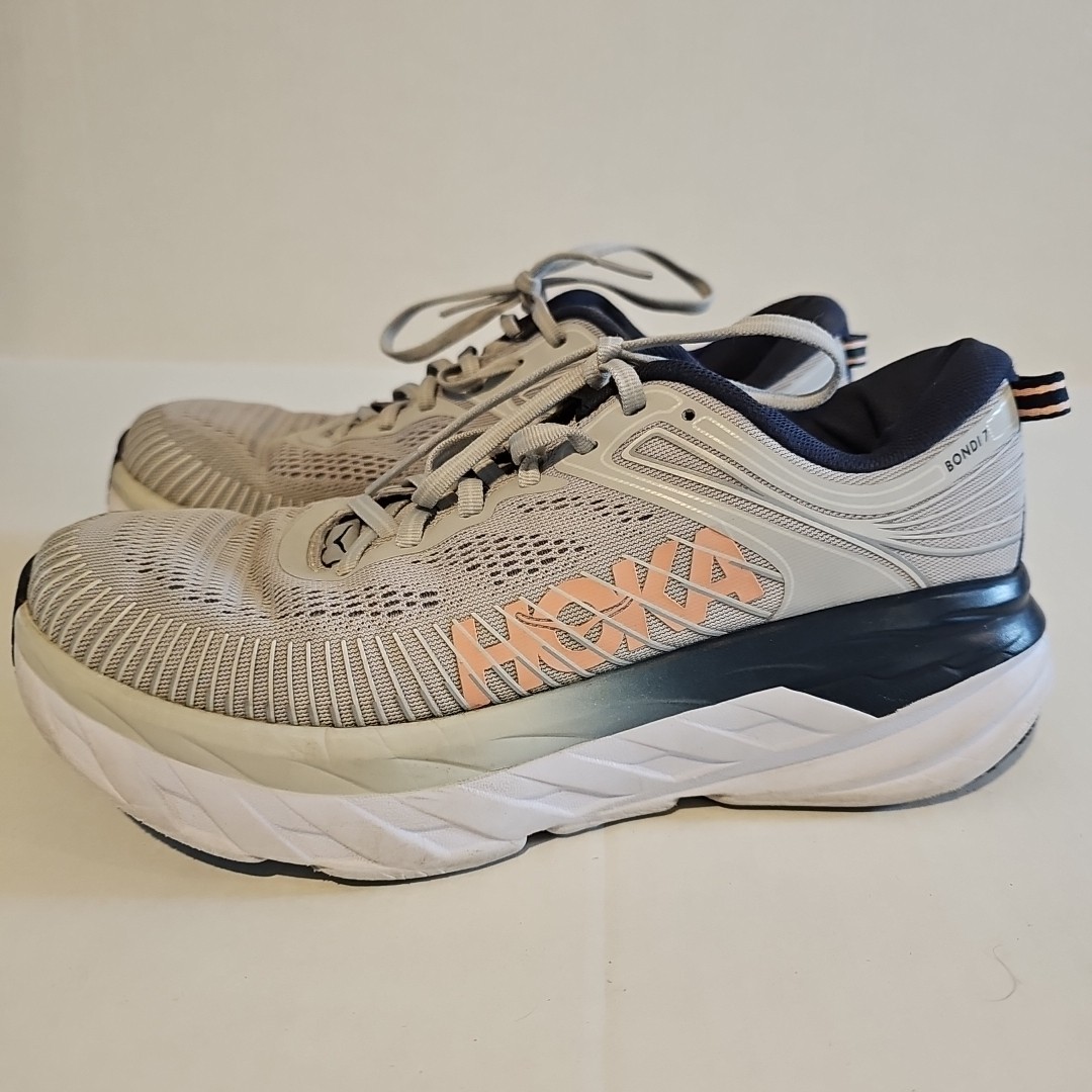 Hoka One One Bondi 7 Lunar Rock Women's Running Shoes Size 8.5 thumbnail 3