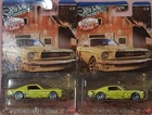 Hot Wheels Vintage Club '65 Mustang 2+2 Fastback 1:64 Diecast Car Lot of 2