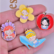 Lot cartoon princess charm Pendant DIY bracelet Necklace earring Jewelry