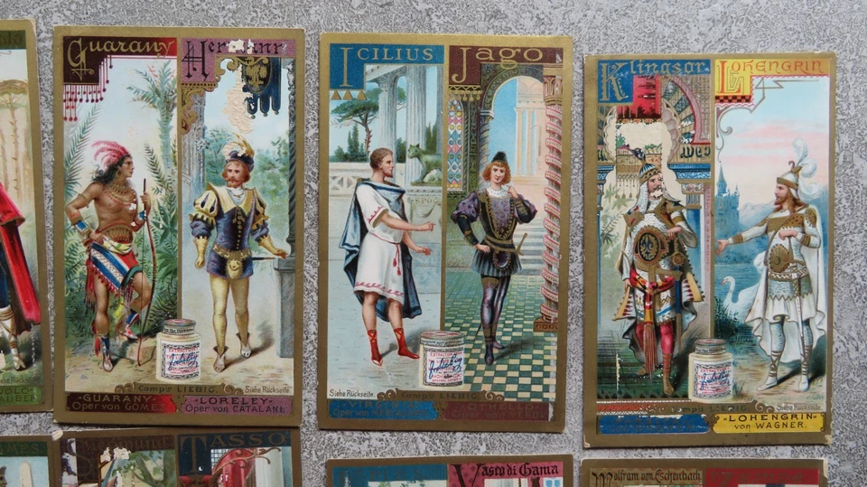 Sammlungsauflösung:  Liebig Serie 238  Alphabet II (Männerkostüme)  1893  RAR - Bild 3 von 4