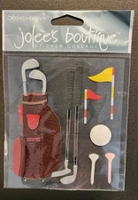 Joll's Boutique Golf Tee Off Time Scrapbook Demintional Stickers 