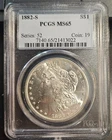 Z008 - 1882-S Morgan 90% Silver Dollar $1 PCGS MS65