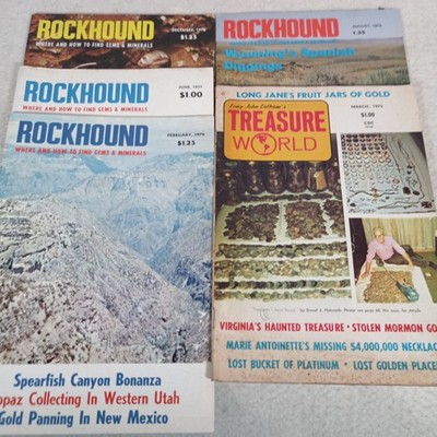Vintage Rockhound Magazine Lot 4 Issues 1977 1978 1979 Gems Minerals Fossils