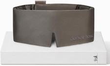 Dore Rose Luxury 23-Momme Mulberry Silk Sleep Mask, Charcoal, Brand-New