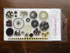 The Stamps of Life "Back2Basics #1" Stamp Set New! thanks Hi Birthday