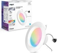 Smart Wi-Fi Recessed Downlight Color Changing