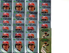 STEVE CARLTON-PHILLIES/HOF 1981-82 TOPPS 24 VINTAGE STICKER LOT 
