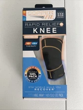 Copper Fit Rapid Relief, Knee Wrap with Hot/Cold Gel Pack - One Size