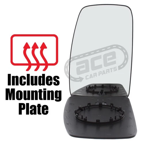 Vauxhall Movano Van 2003-2010 Heated Convex Wing Mirror Glass Passenger Side