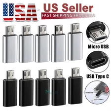 Type C Female to Micro USB Male Adapter Converter USB-C to Micro-B Connector LOT