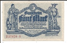 Chemnitz,Finanzvereinigung d.Chem.Industr.,5 Mark 1918,Kassenfrisch