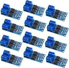 12PCS Dual Channel High-Power MOSFET PWM Driver Module, 0-20Khz Speed & Brightne