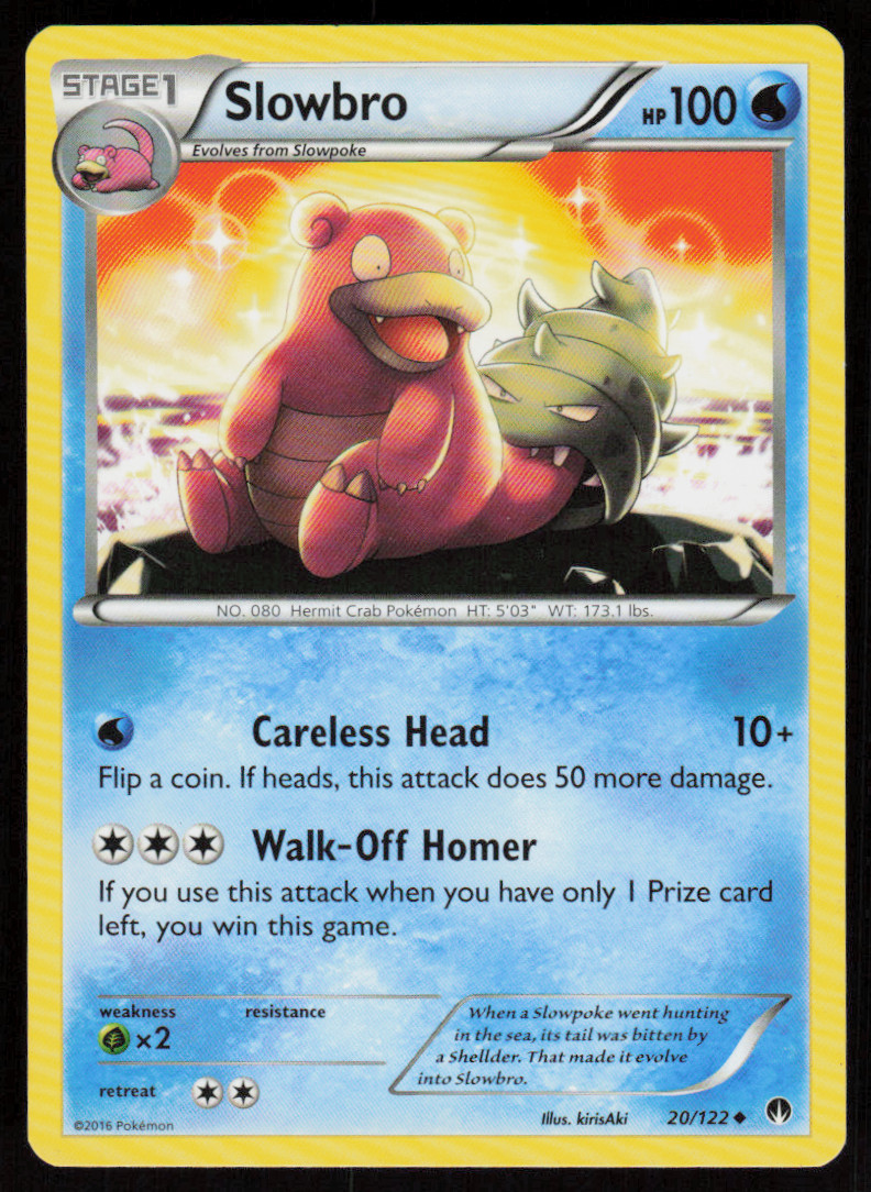 Slowbro 20/122 Uncommon BREAKpoint Pokemon LP