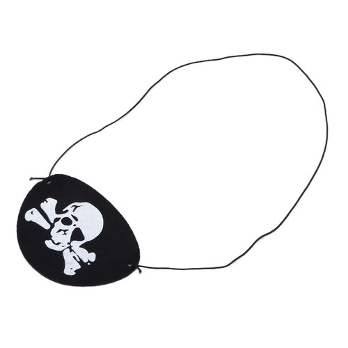 36pcs Pirate Eye Patch Black Felt White Skull Decoration For Birthday Party - Picture 1 of 22