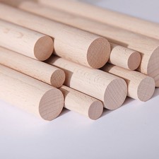 100mm Wood Doweling Wooden Dowel Rod 4 5 6 8 10 12 15 18 20 to 50mm diameters x