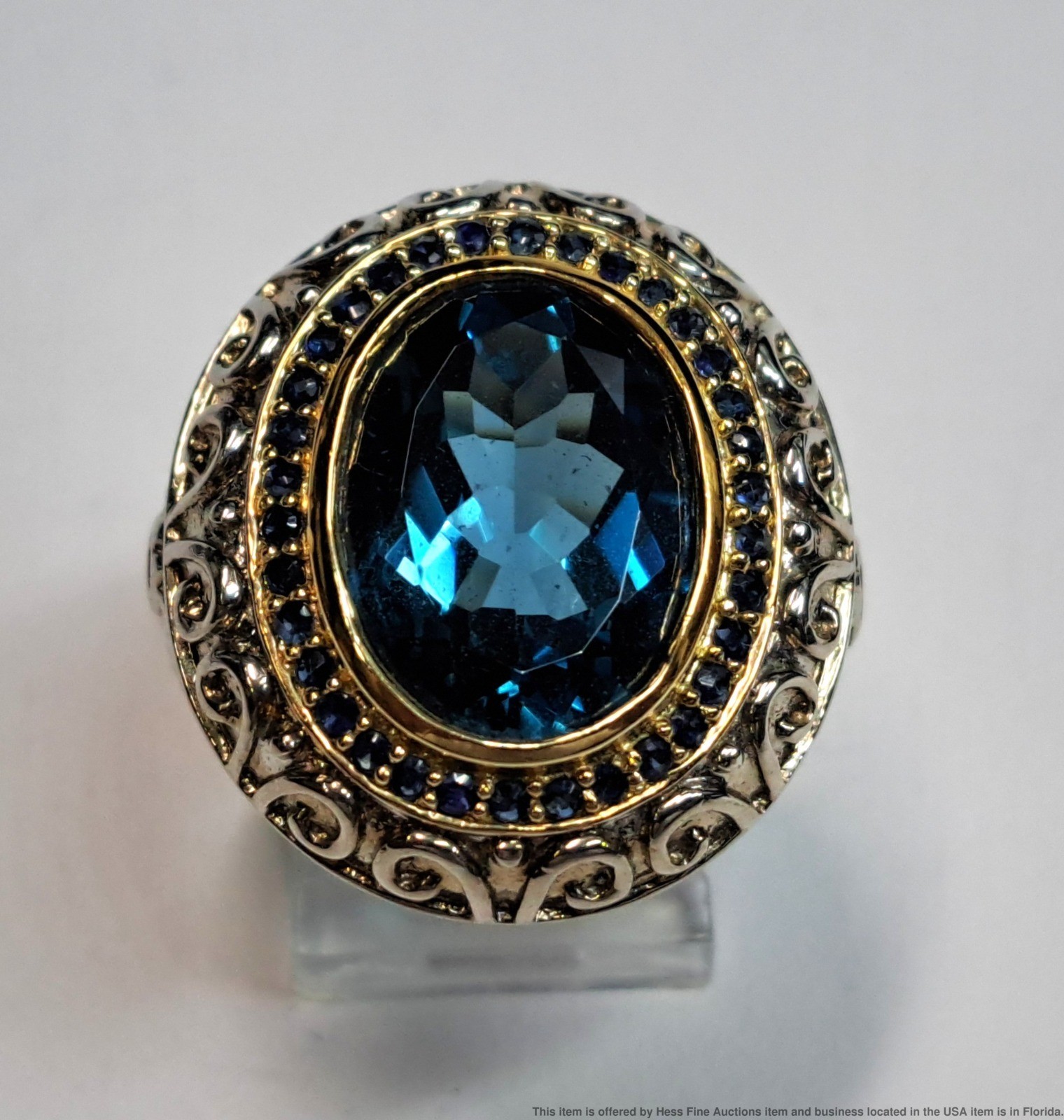 Massive Multi Gemstone Designer Signed Sterling S… - image 2