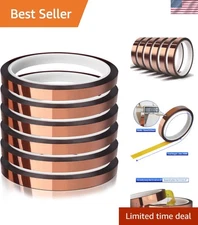 Heat Tape for Safe Sublimation Transfers - 6 Rolls, 250°C Heat Tolerance