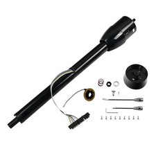 Black Stainless 30 Universal Tilt Manual Steering Column Wheel Adapter No Key Black Stainless 30 Universal Tilt Manual Steering Column Wheel Adapter No Key