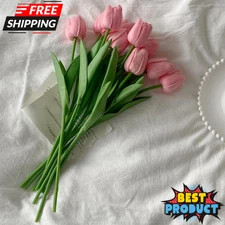 3pcs Artificial Tulip Fake Plants Garden Decor Room Decoration fake flower