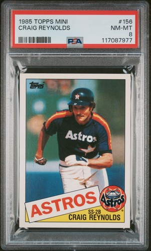 Craig Reynolds #156 1985 Topps Mini card