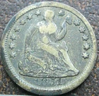 US 1851 Seated Liberty Half-Dime  **