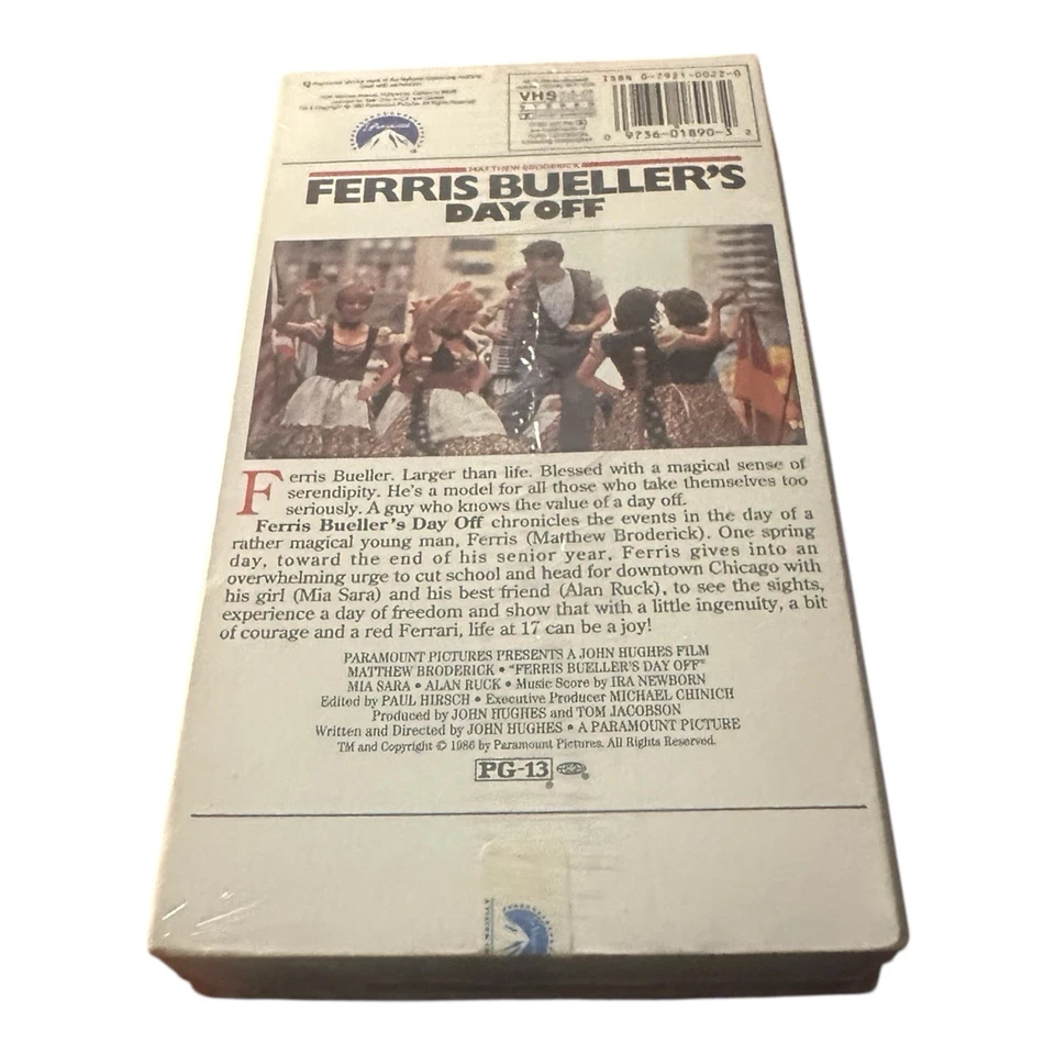 Ferris Bueller’s Day Off VHS NOS Sealed Watermarked Matthew Broderick - Image 2 of 4