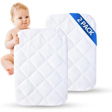 MarCielo 2 Pack Bamboo Waterproof Crib Mattress Protector