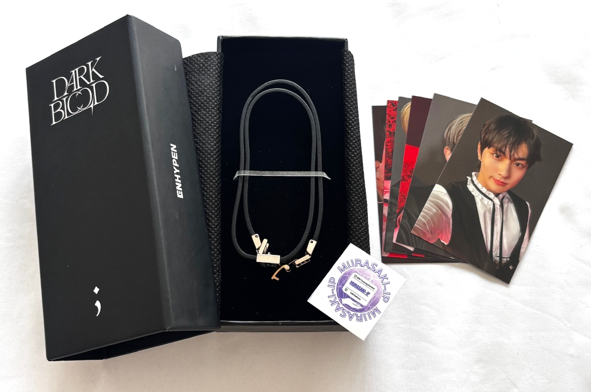ENHYPEN DARK BLOOD CHOKER DOUBLE BRACELET With Photocard New | eBay