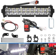 Dirt Bike Light Bar Headlight Motorcycle LED ATV Light ON/OFF Switch 60W Kit for