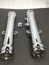 Harley Fork legs Dyna FXDWG softail  Wide Glide CHROME  Sliders 2000 06 OUTRIGHT