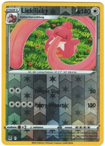 Lickilicky Reverse Holo Pokemon TCG Card 139/196