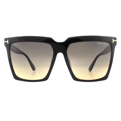 Tom Ford Sunglasses Sabrina 02 FT0764 01B Shiny Black Gray