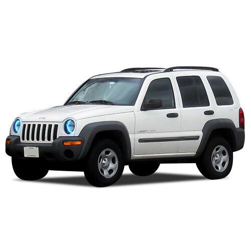 Color Chasing LED Headlight Flow Halo kit for Jeep Liberty 02-07 - Bild 4 von 10