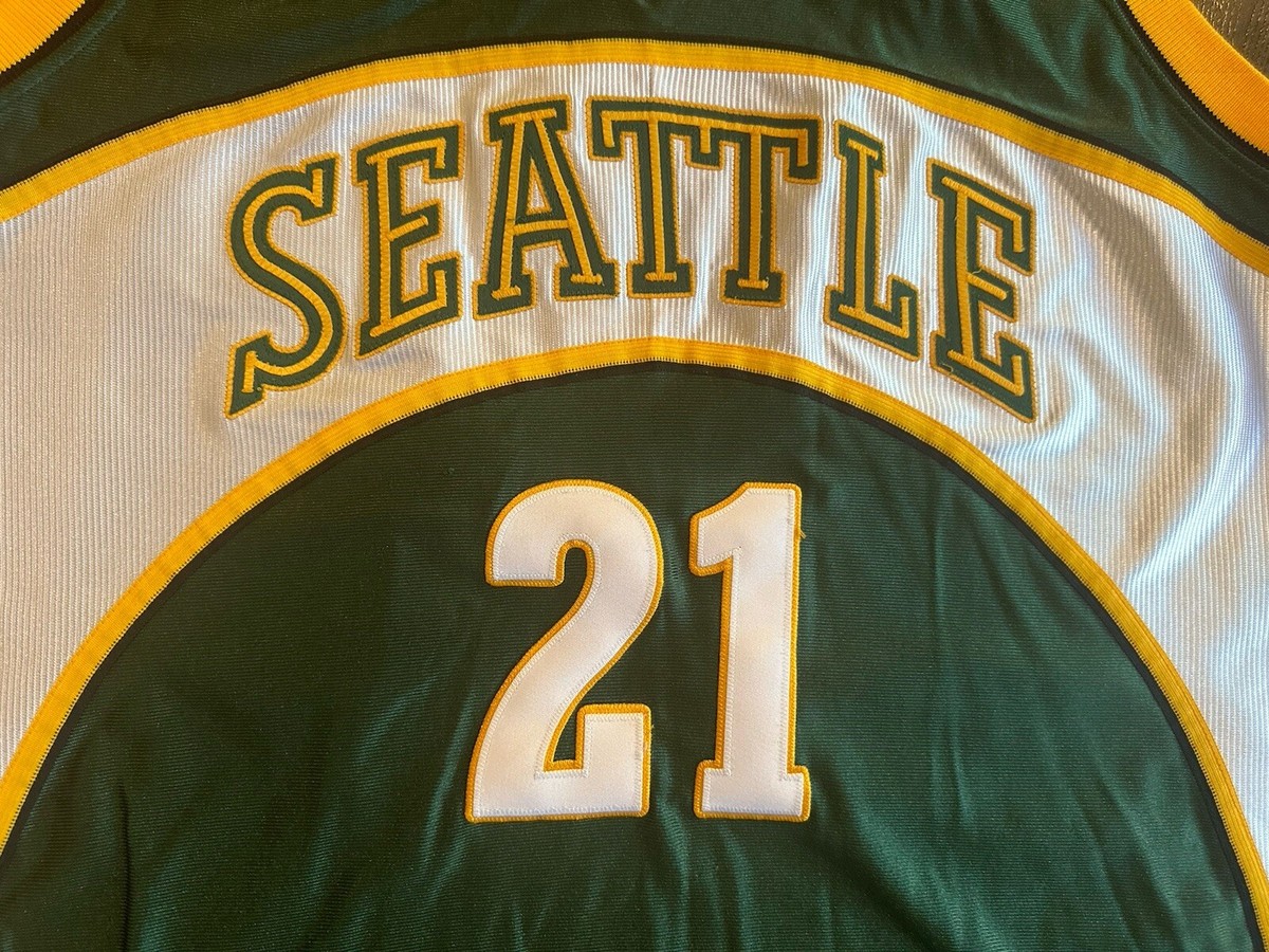 RARE Reebok Authentic DANNY FORTSON #21 Seattle SuperSonics RARE Reebok Authentic DANNY FORTSON #21 Seattle SuperSonics