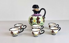 Service Breton ancien ou vintage liqueur Calvados faïence Saint Jean Bretagne