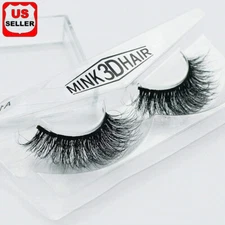 100% Siberian Mink Fur Soft Thick 3D False Eyelashes Natural Long Lashes Handmad
