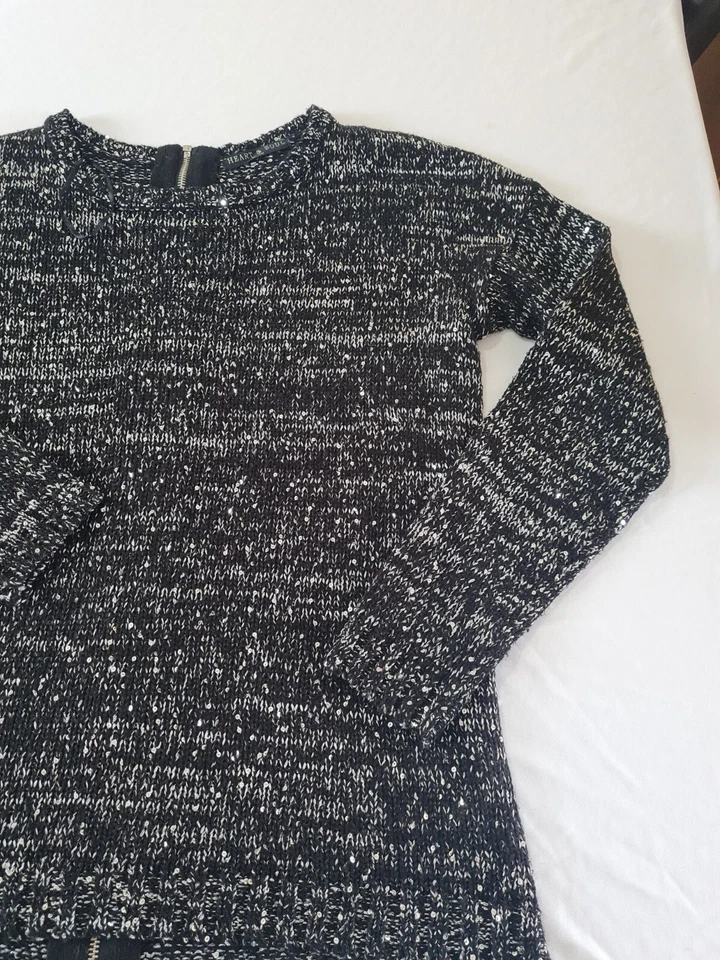 Jersey de mujer Heart & Soul talla M manga larga cremallera trasera negro mezcla 9513 Foto 3 de 4