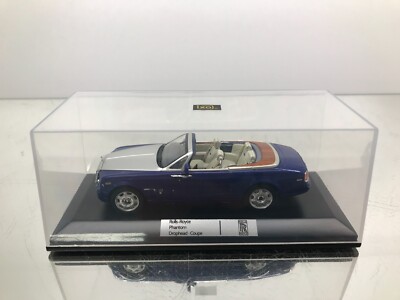 IXO MOC128P ROLLS ROYCE PHANTOM DROPHEAD COUPE -BLUE 1:43- GOOD IN SHOWCASE