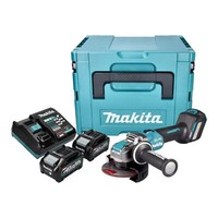 Makita Ga 041 GM201 Winkelschleifer 40 V Max. 125 Mm + 2X Akku 4,0 Ah + Lader