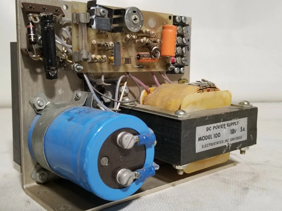 Electrostatics Inc DC Power Supply Model 100 18V 5A - Image 3 of 4