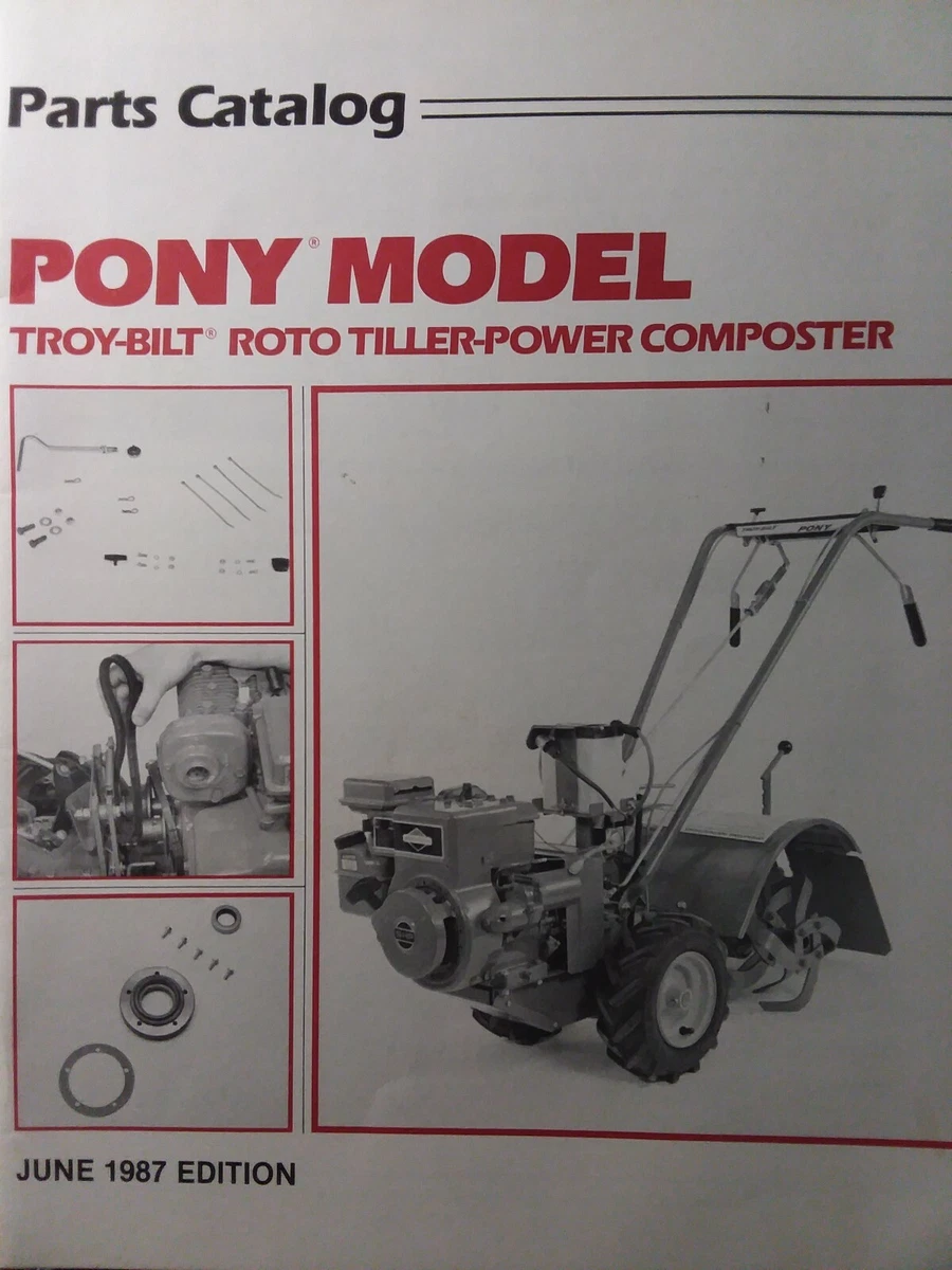 Troy Bilt Pony Roto Tiller Parts Manual