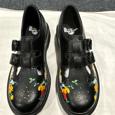 ? Dr. Martens AMP Lyrical Black Floral Shoes — NIB — 8M 39EU DR. MARTENS 1460 VONDA II FLORAL BOOTS MSRP$190 ATTRACTIVE  main image 4