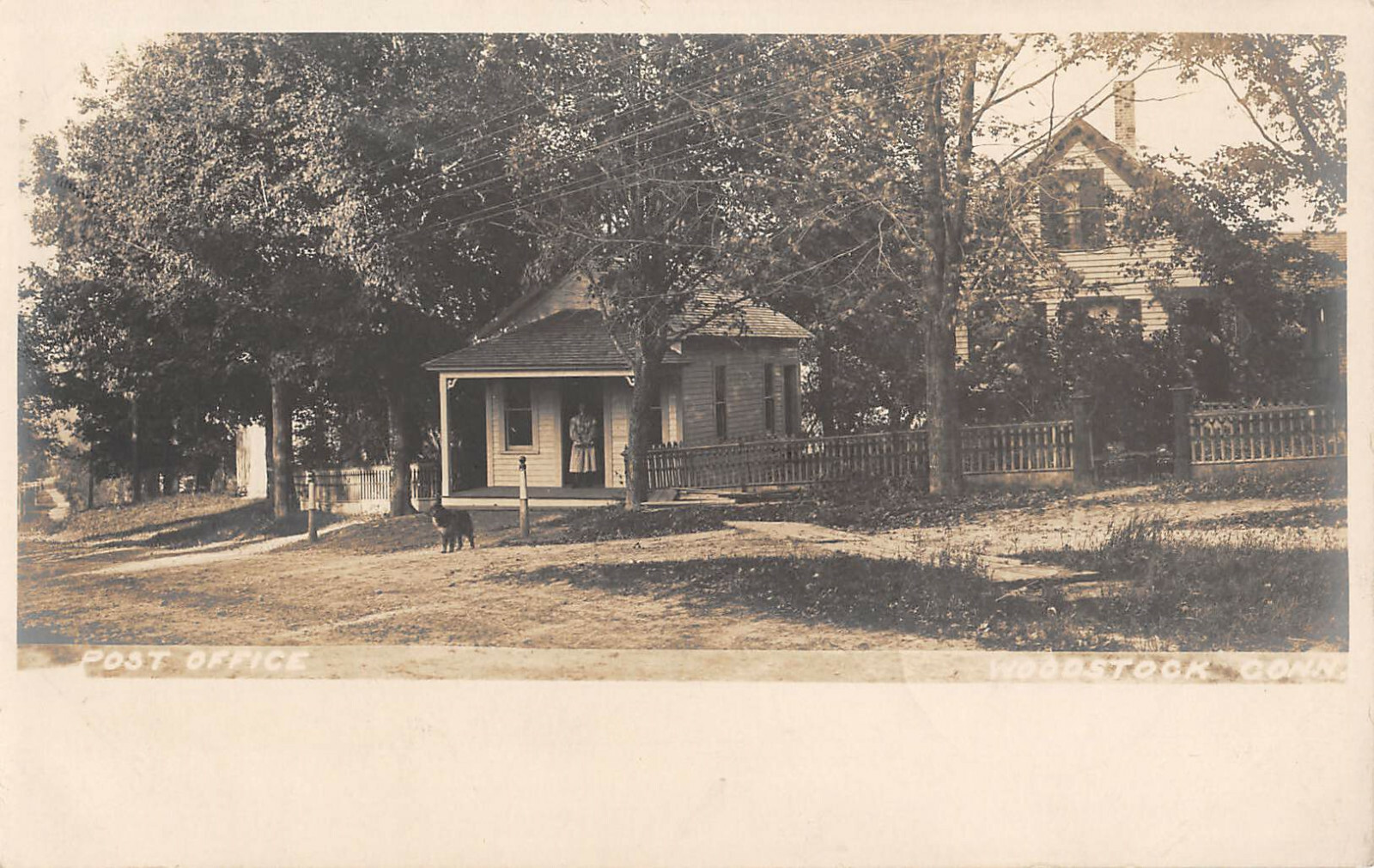 WOODSTOCK, CT POST OFFICE REAL PHOTO POST CARD used 1907 eBay