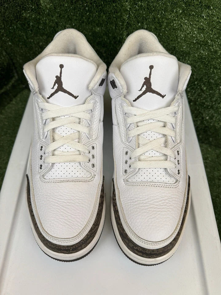 Nike Air Jordan 3 Retro 18 Mocha Talla 10 136064-122 OG Palomino Marrón Cemento Foto 2 de 4