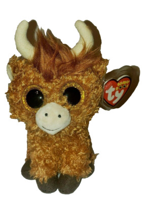 Ty Beanie Boos - ANGUS the Scottish Highland Cow (UK Exclusive) 6'' NEW MWMTs