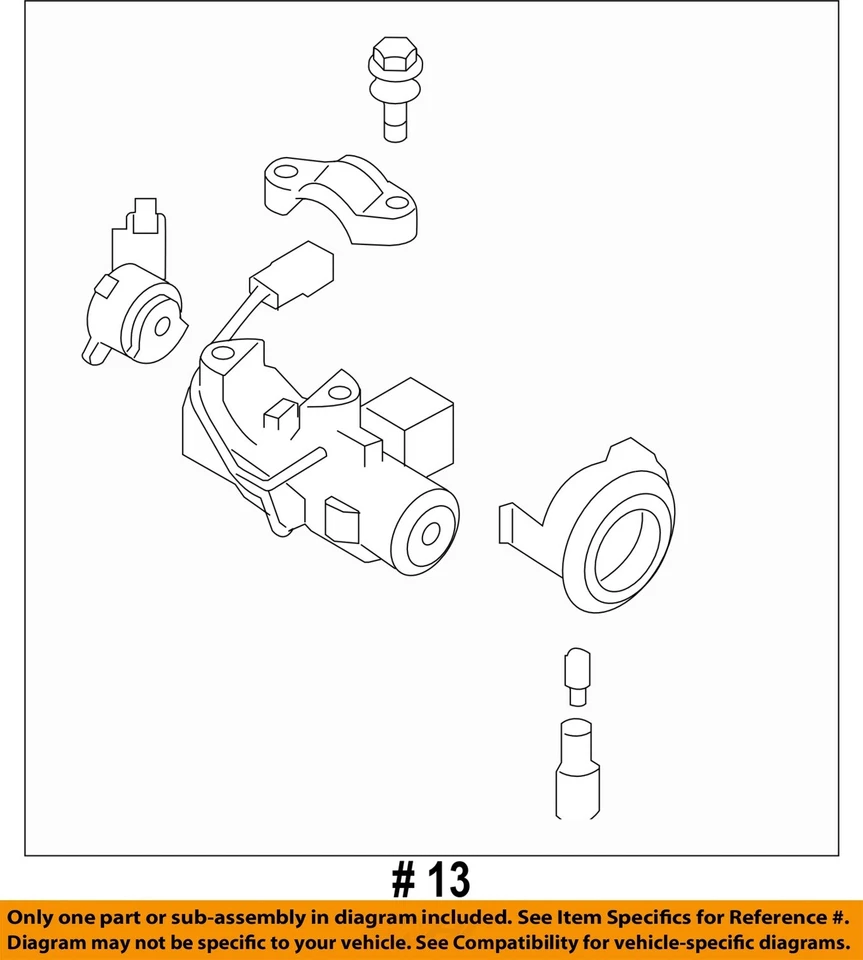 Used Ignition Switch fits: 2013 Subaru Forester 2.5L AT Grade A Foto 4 de 4