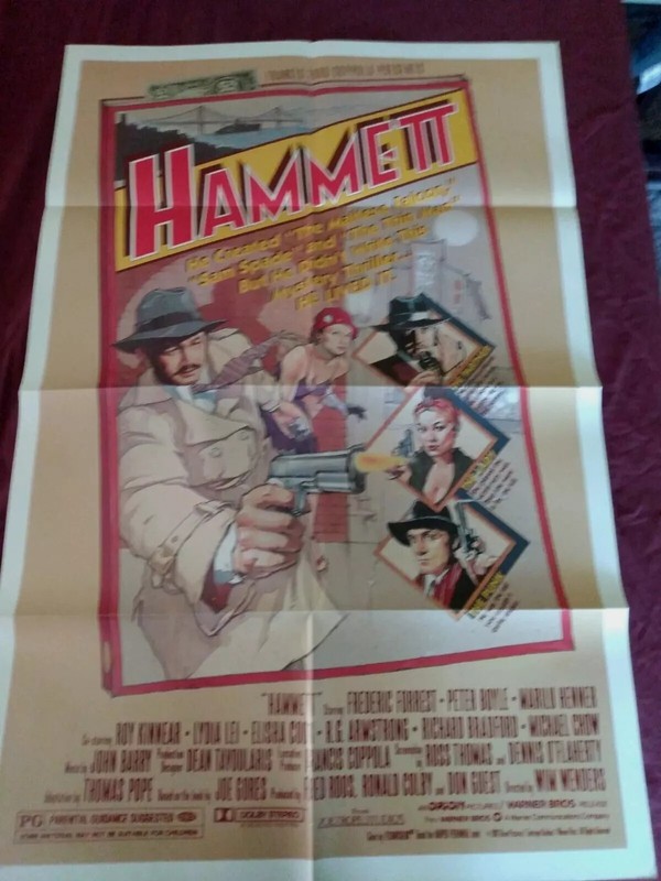 Hammett Original  27x41 1 Sht 1982 Frederic Forrest  Marilu Henner   Wim Wenders
