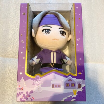TinyTAN BTS Official Plush Toy Fortune Box WINTER VER PURPLE