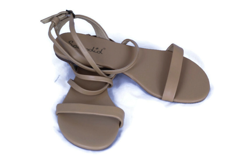 APL Splendido sandalo donna Susannah marrone pelle chiusura superiore fibbia misura 8 5