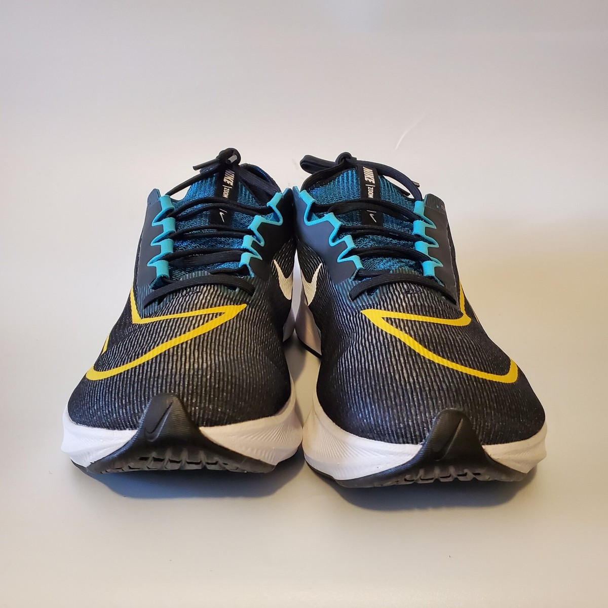 Nike Zoom Fly 4 Running Shoes Black Blue Yellow Men’s Size 12 New No Box Nike Zoom Fly 4 Black Chlorine Blue for Sale | Authenticity  main image 3